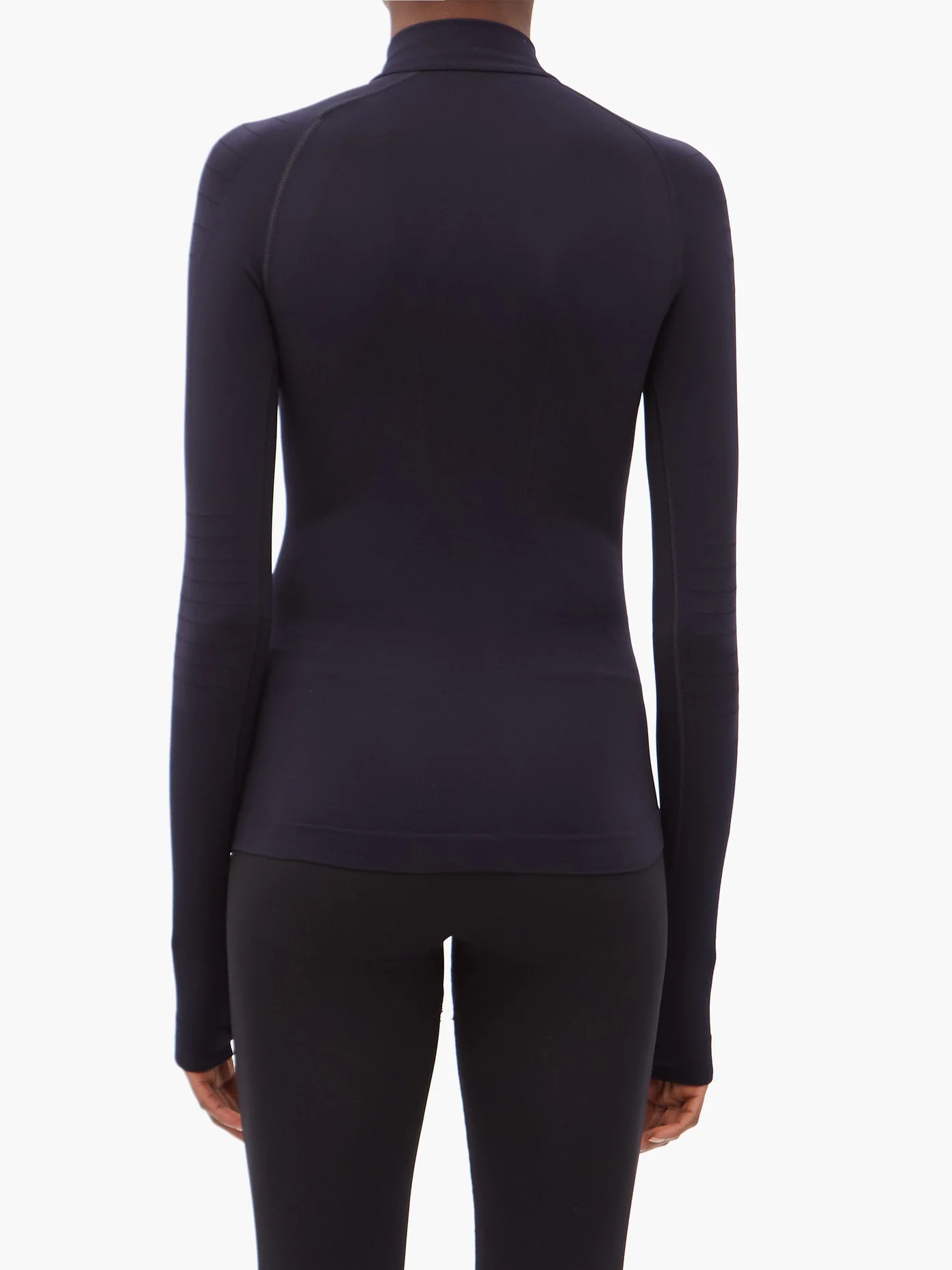 Zipped-neck jersey thermal top - 5