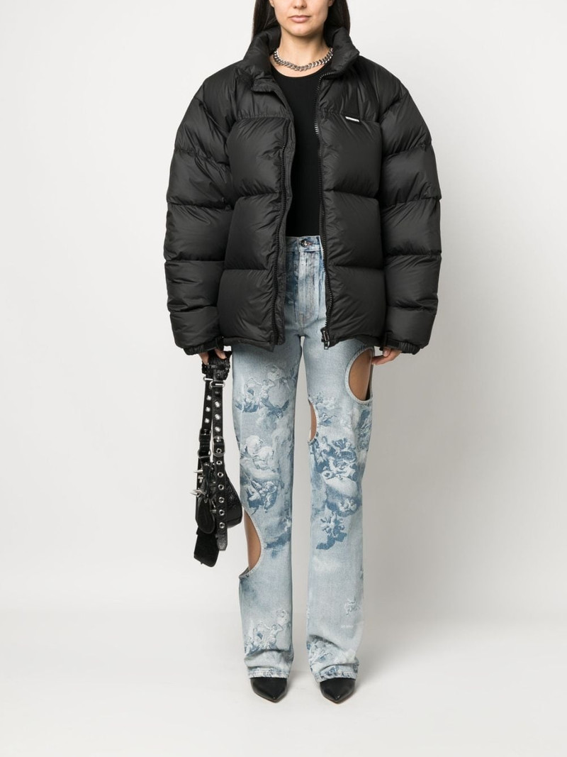 VETEMENTS funnel-neck puffer jacket outlook