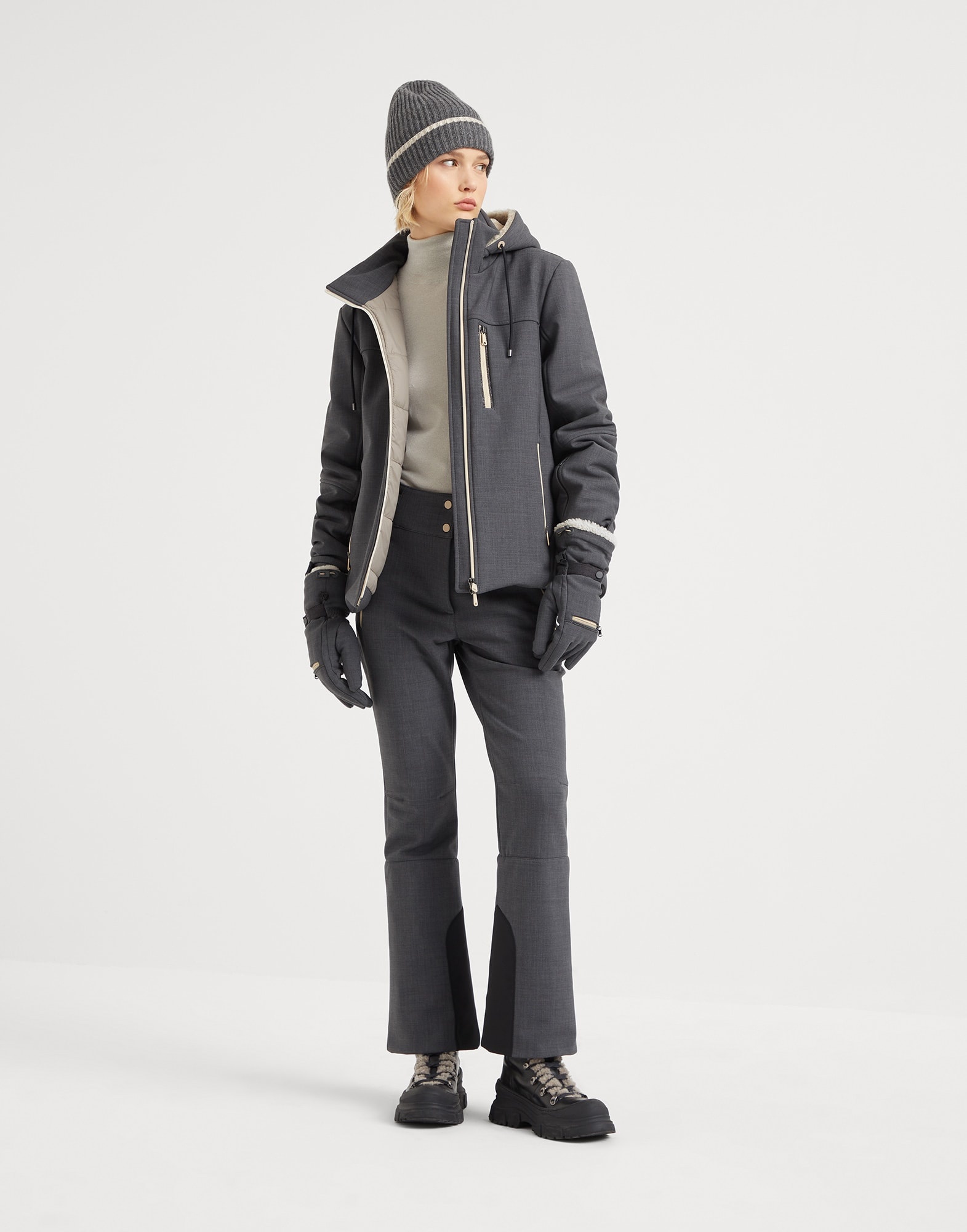 ジャケット Brunello Cucinelli Giacca In Lana Tropical Luxury Brunello Cucinelli Tropical luxury wool mountain jacket with