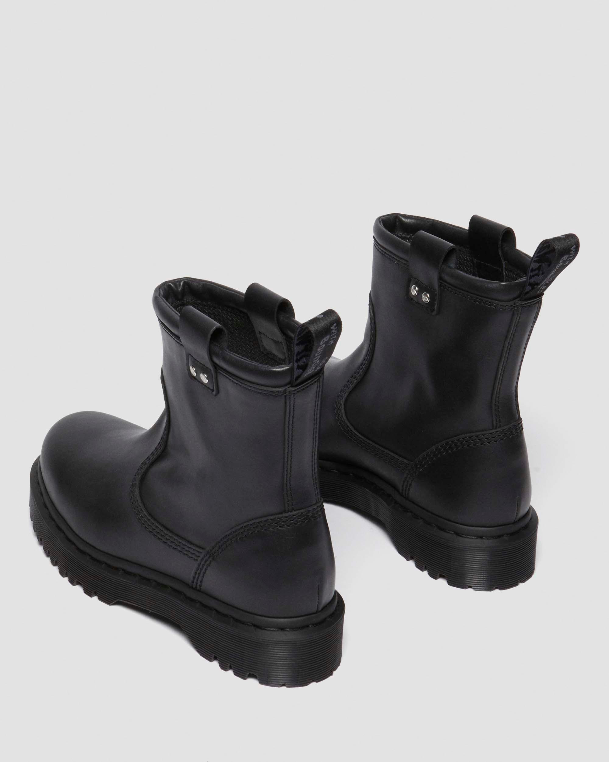 Anistone Lo Leather Biker Boots - 9