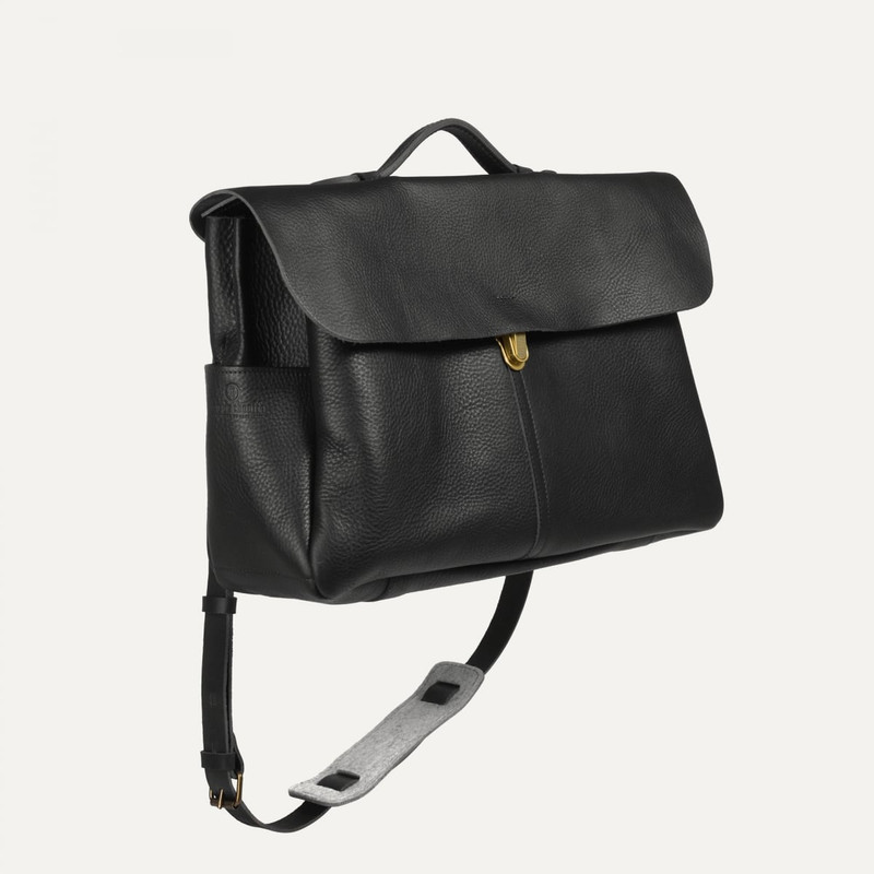 SATCHEL BAG CHARLES - BLACK 4