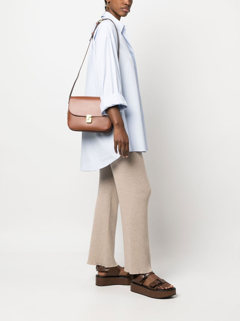 soeur leather shoulder bag outlook