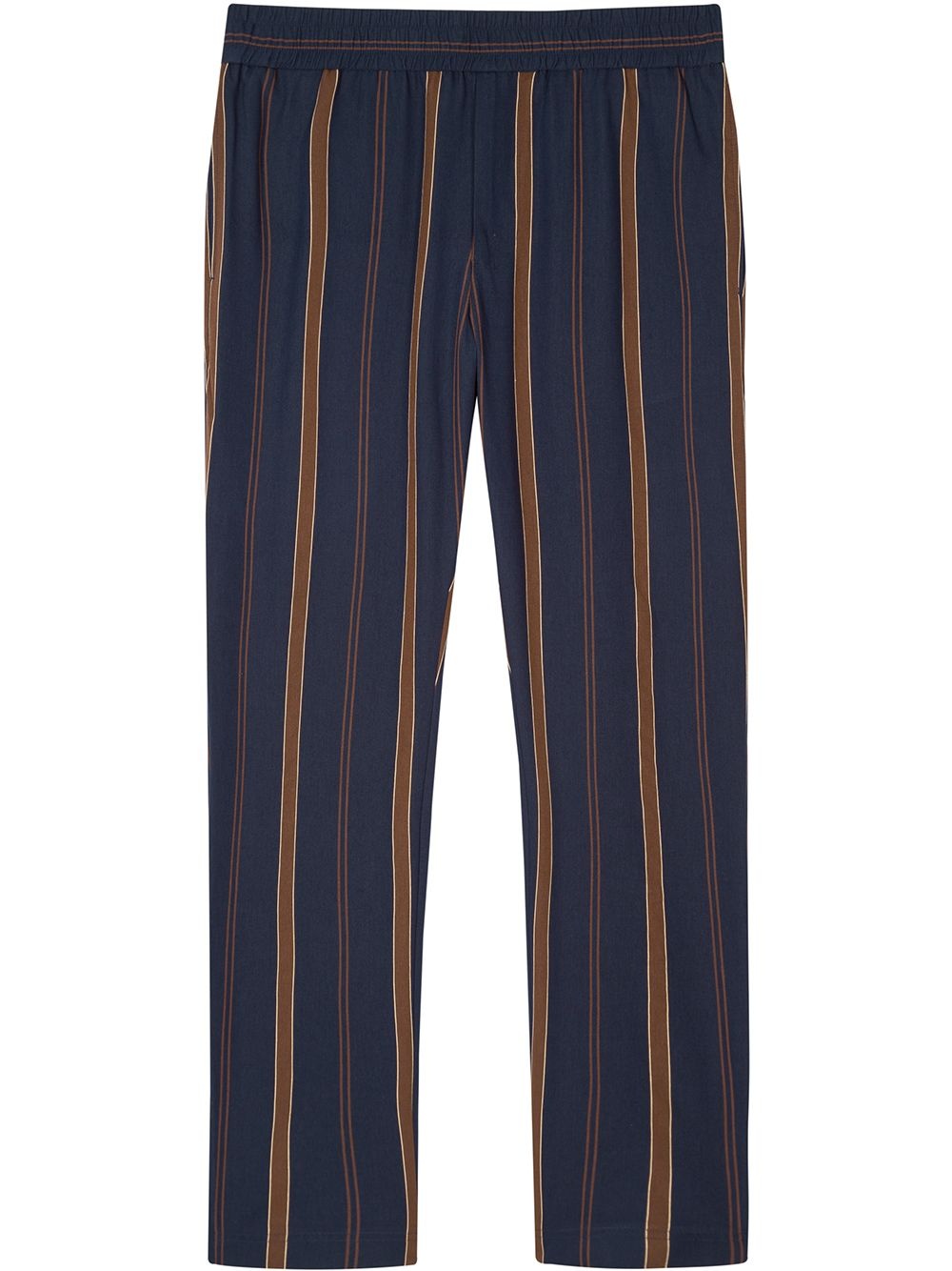 striped pull-on trousers - 1