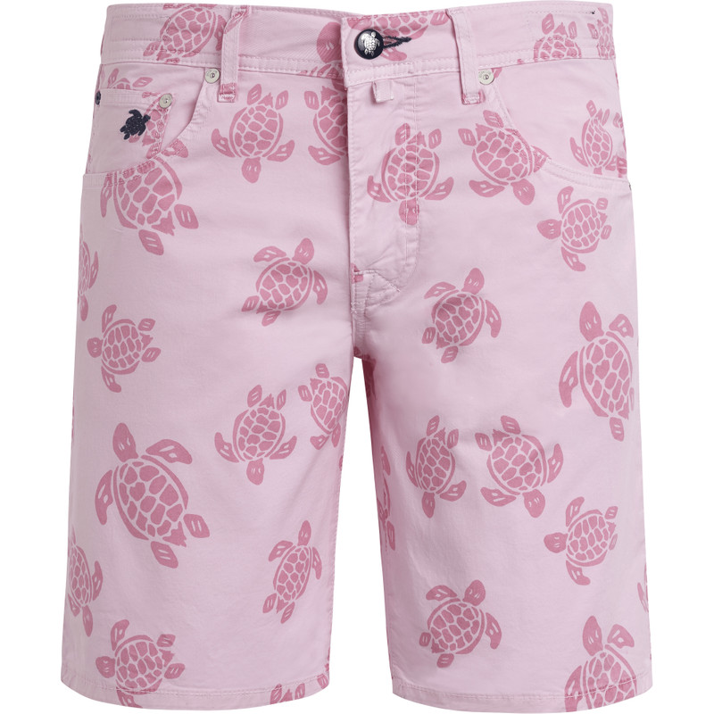 Men Bermuda Shorts Resin Print Ronde des Tortues 1