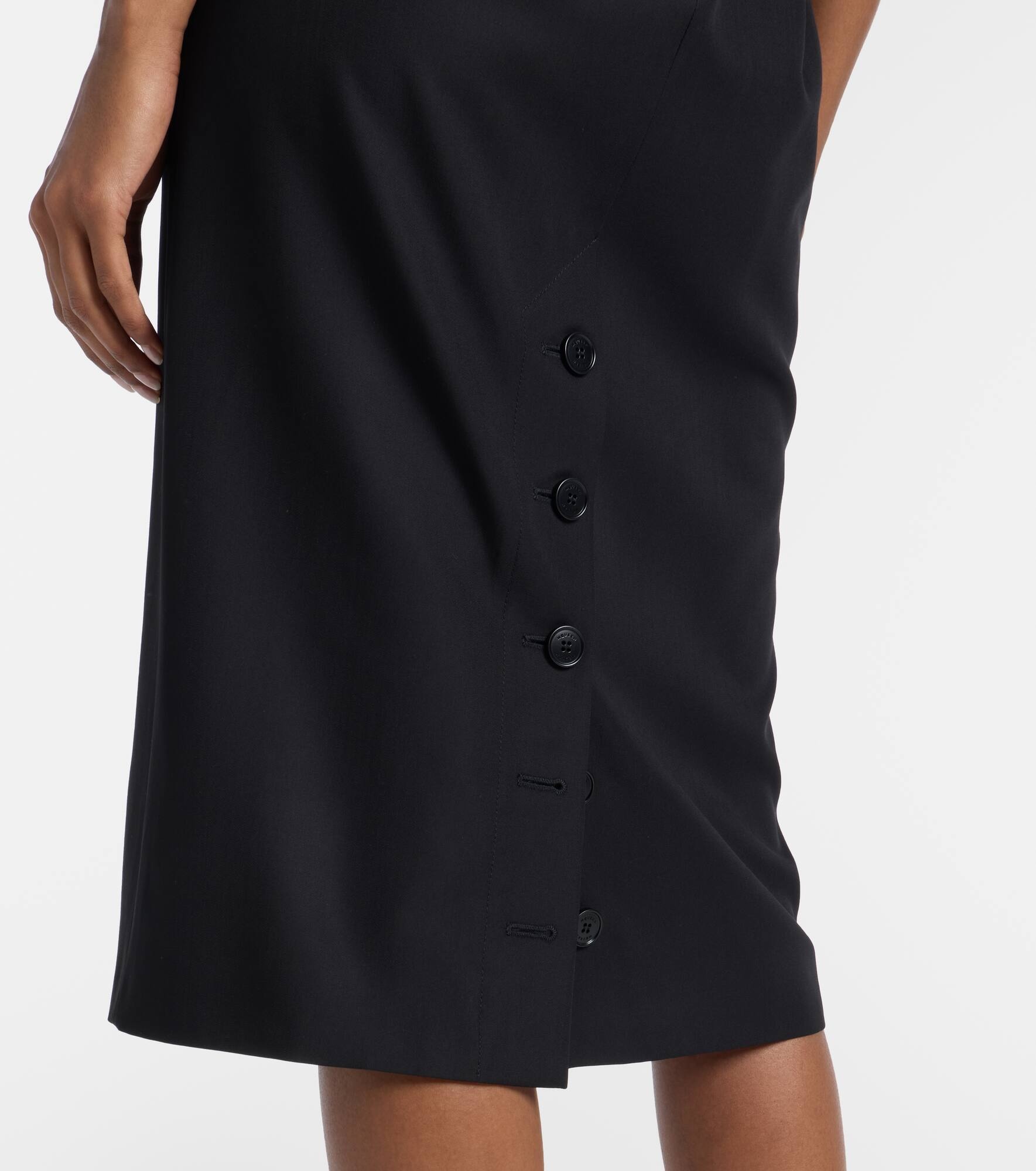 Wool-blend midi dress - 5