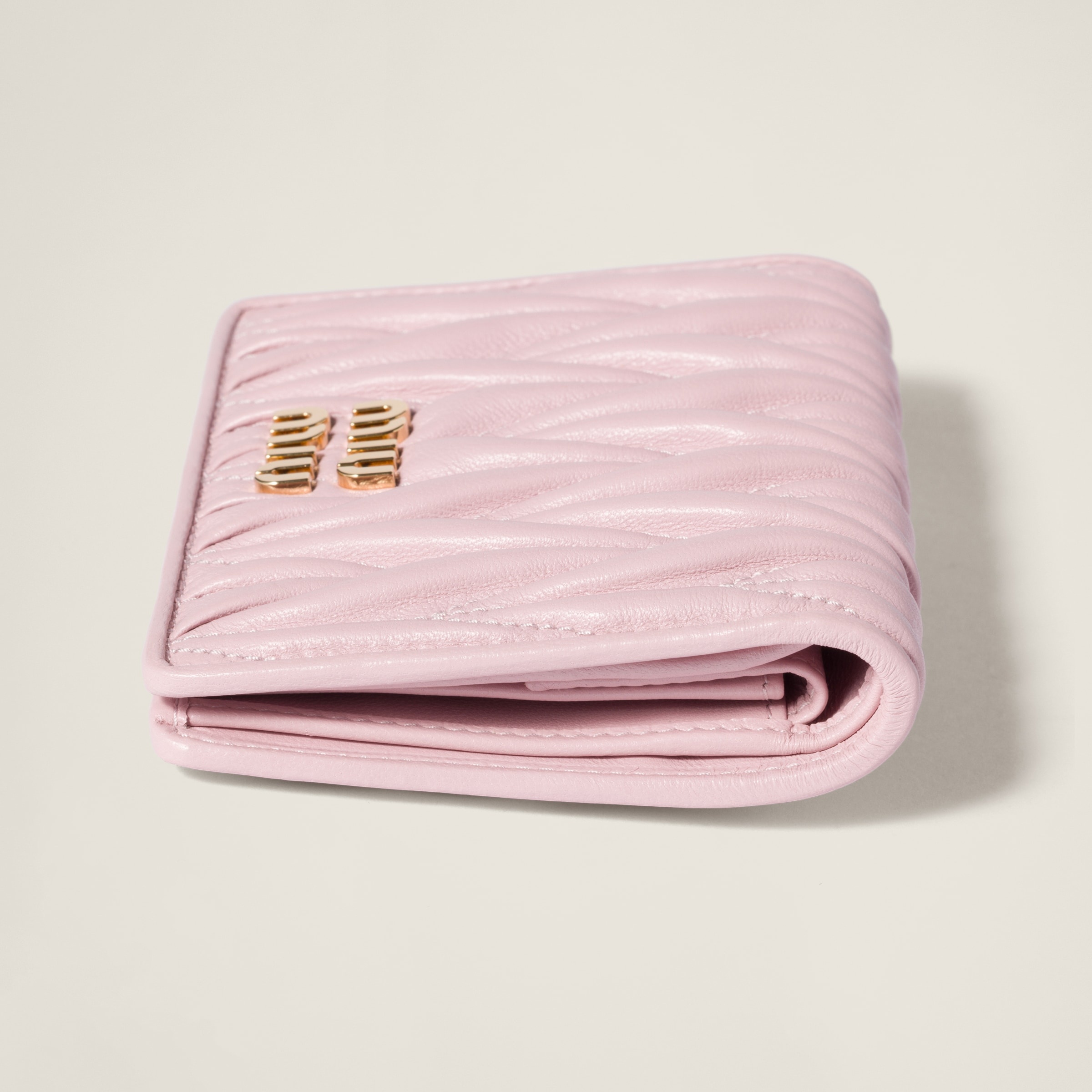 Small matelassé nappa leather wallet - 4
