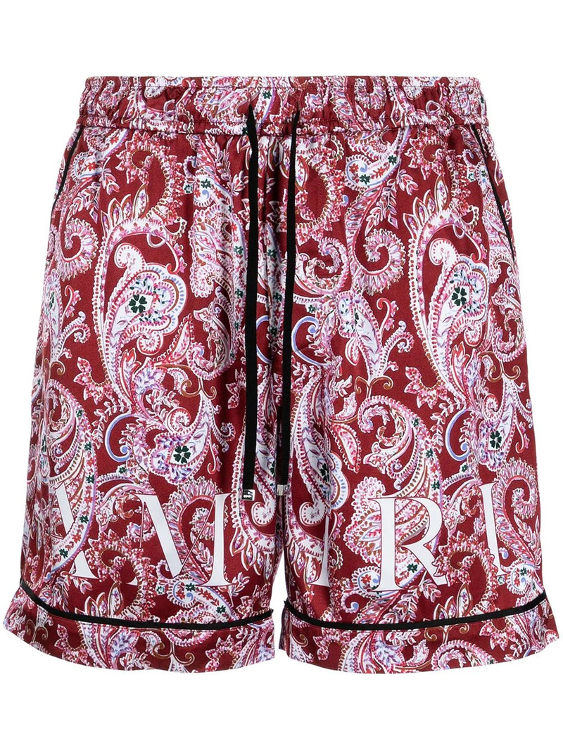 paisley-print drawstring shorts 1
