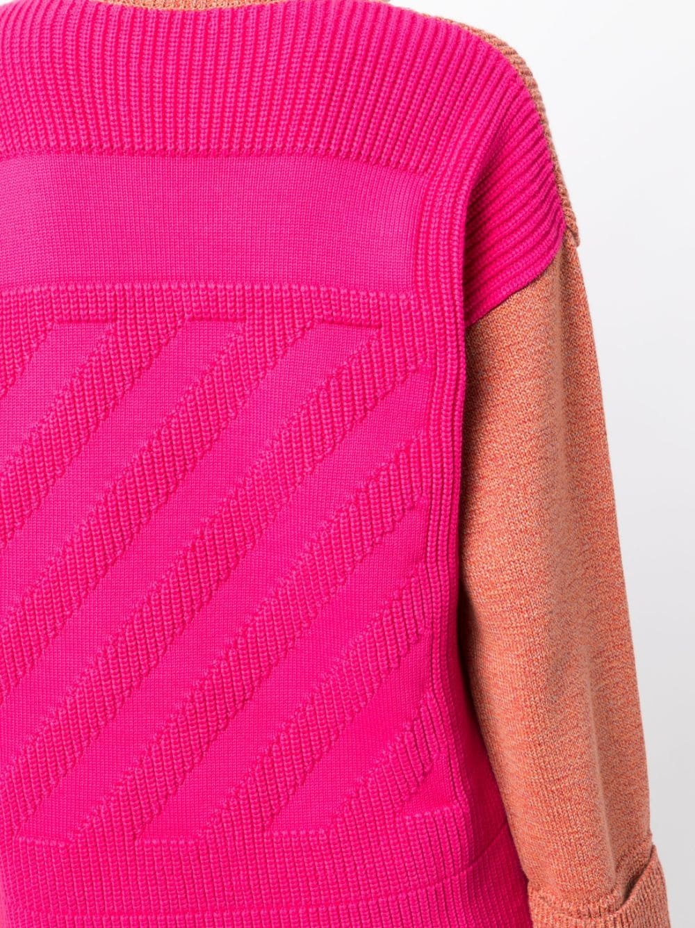 colour-block ribbed-knit jumper - 5