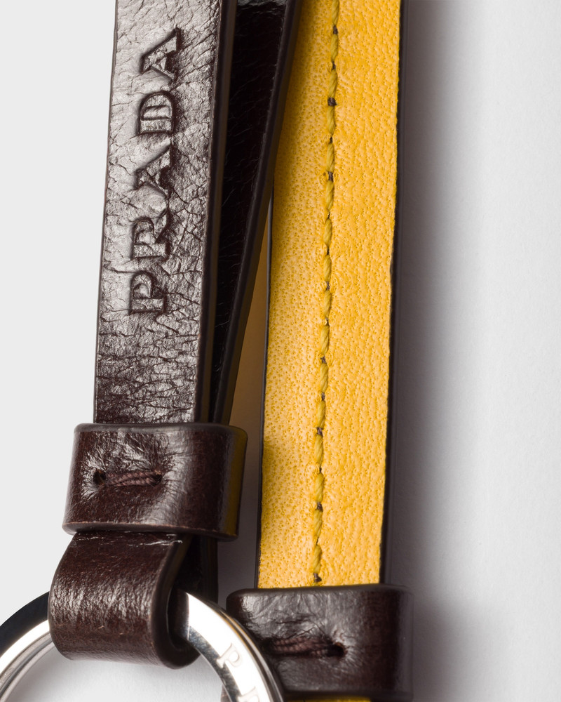 Prada Leather bag charm outlook