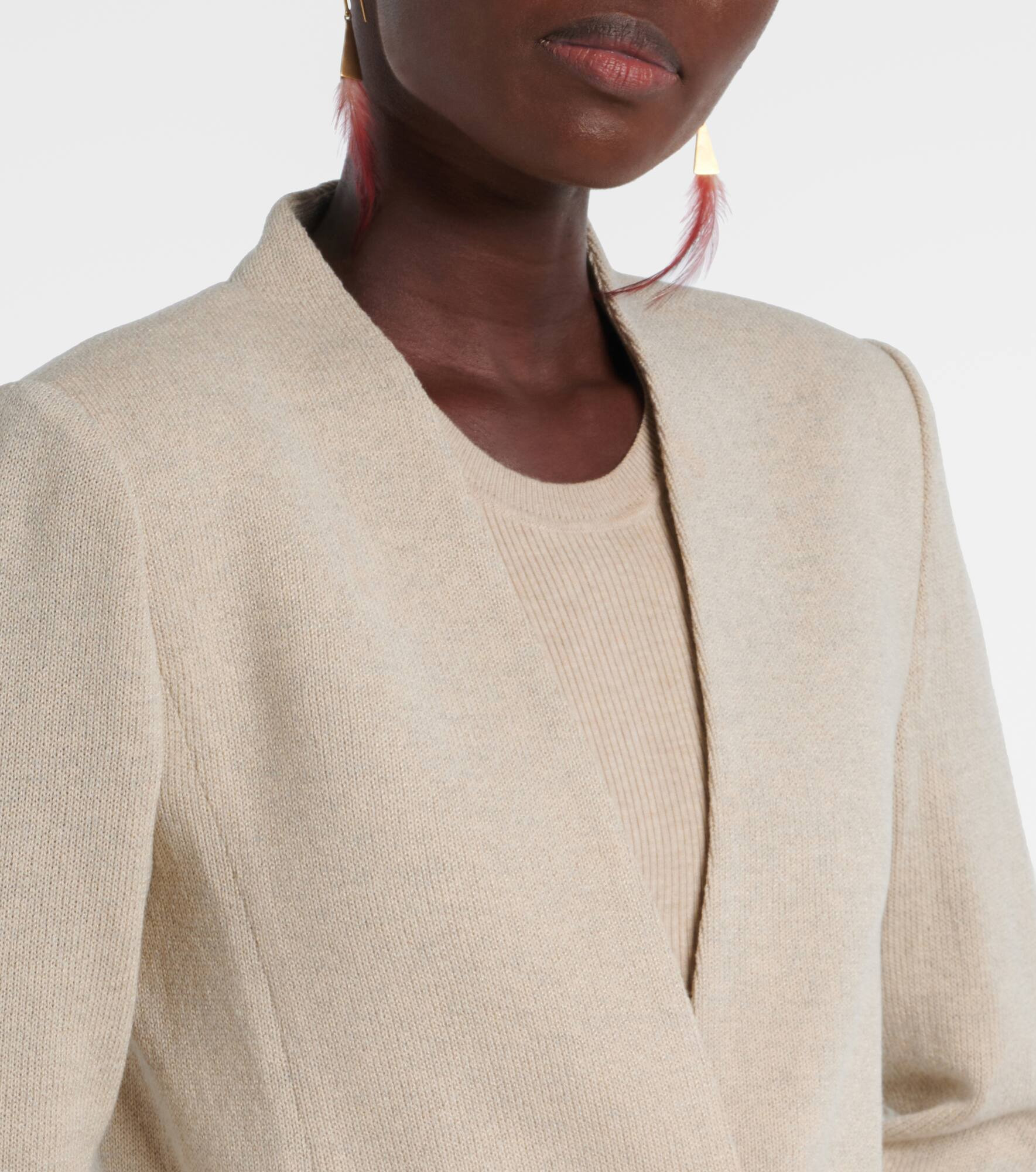 Olivia wool-blend jacket - 4