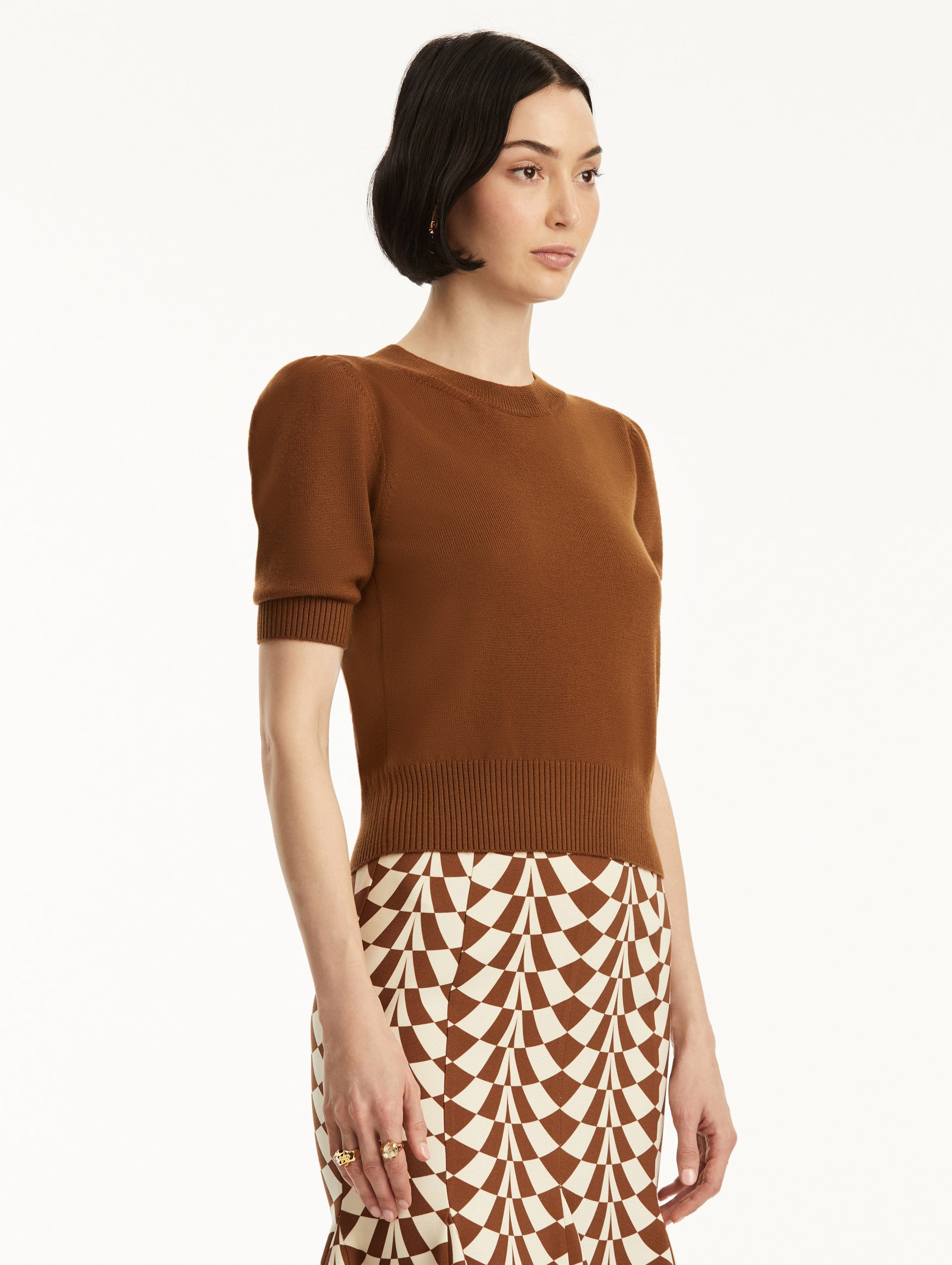 SHORT SLEEVE WOOL PULLOVER - 5