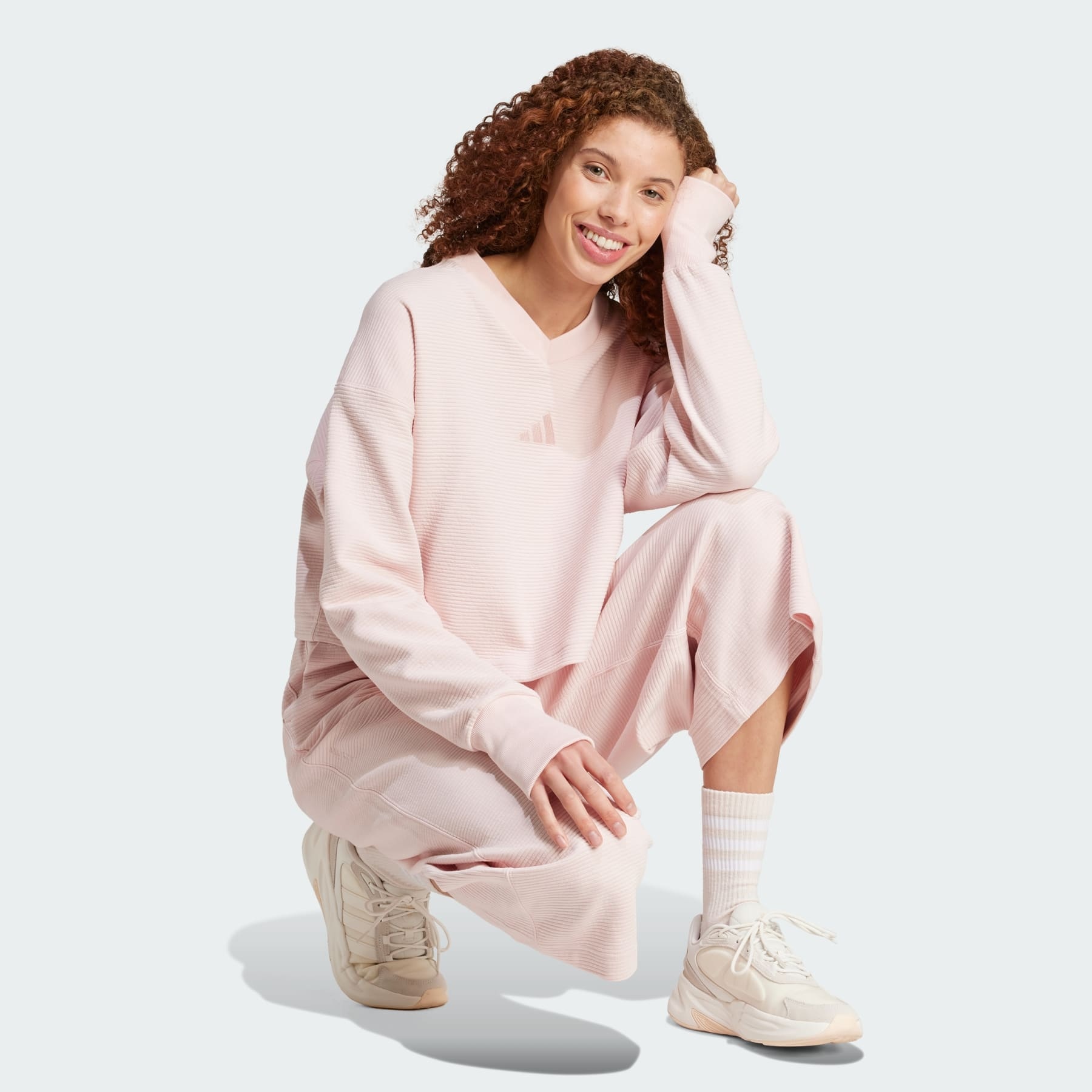 ALL SZN Ribbed V-Neck Sweatshirt - 4