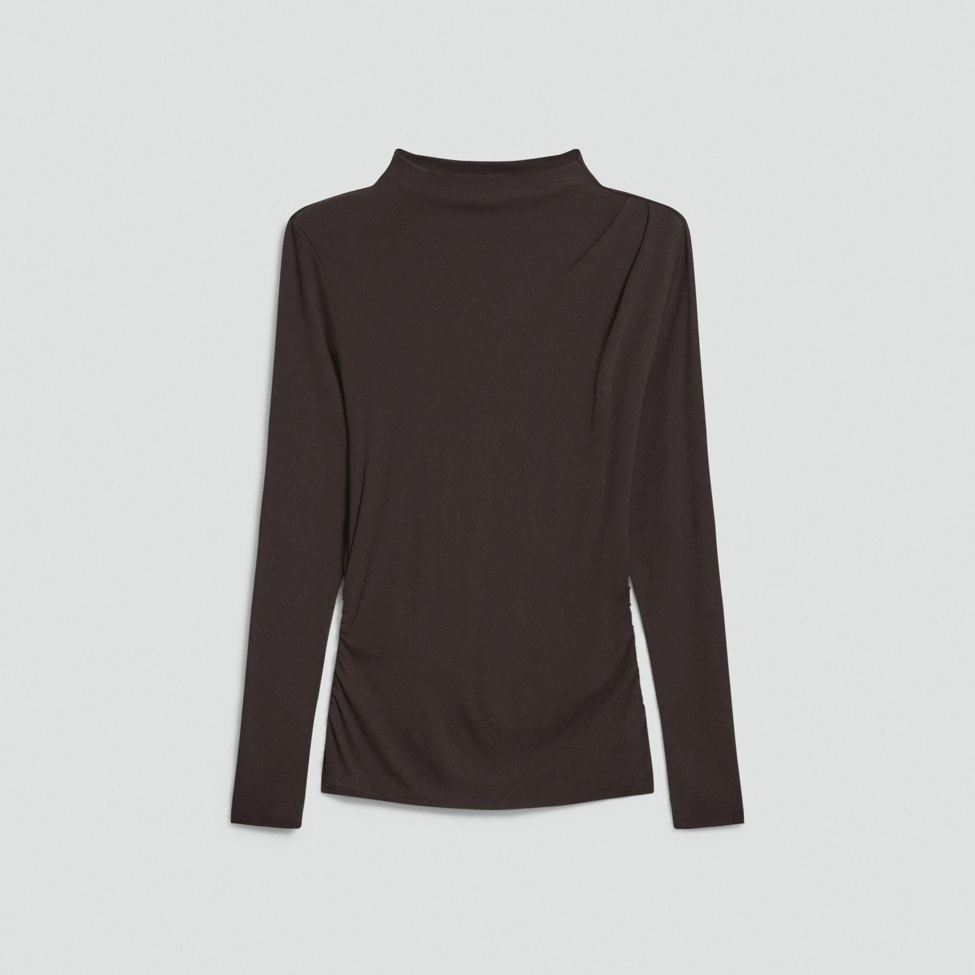 Mock Neck Top in Soft Rib - 1