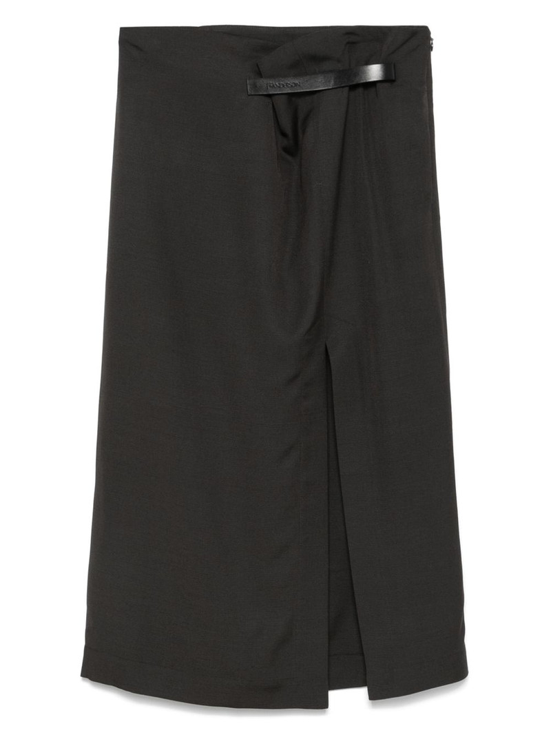 logo-strap midi skirt 1