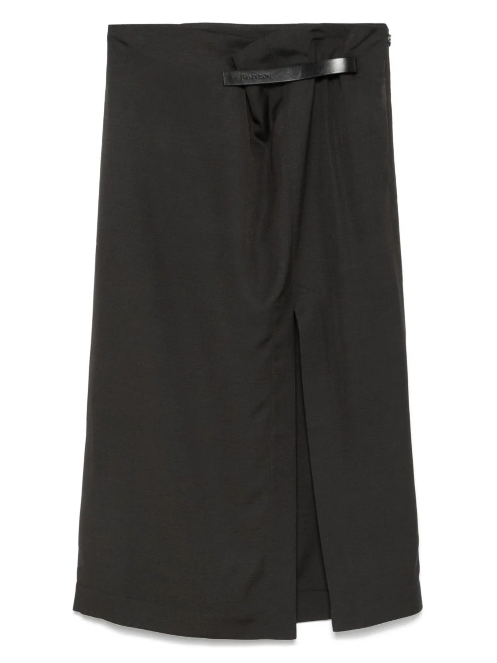 logo-strap midi skirt - 1