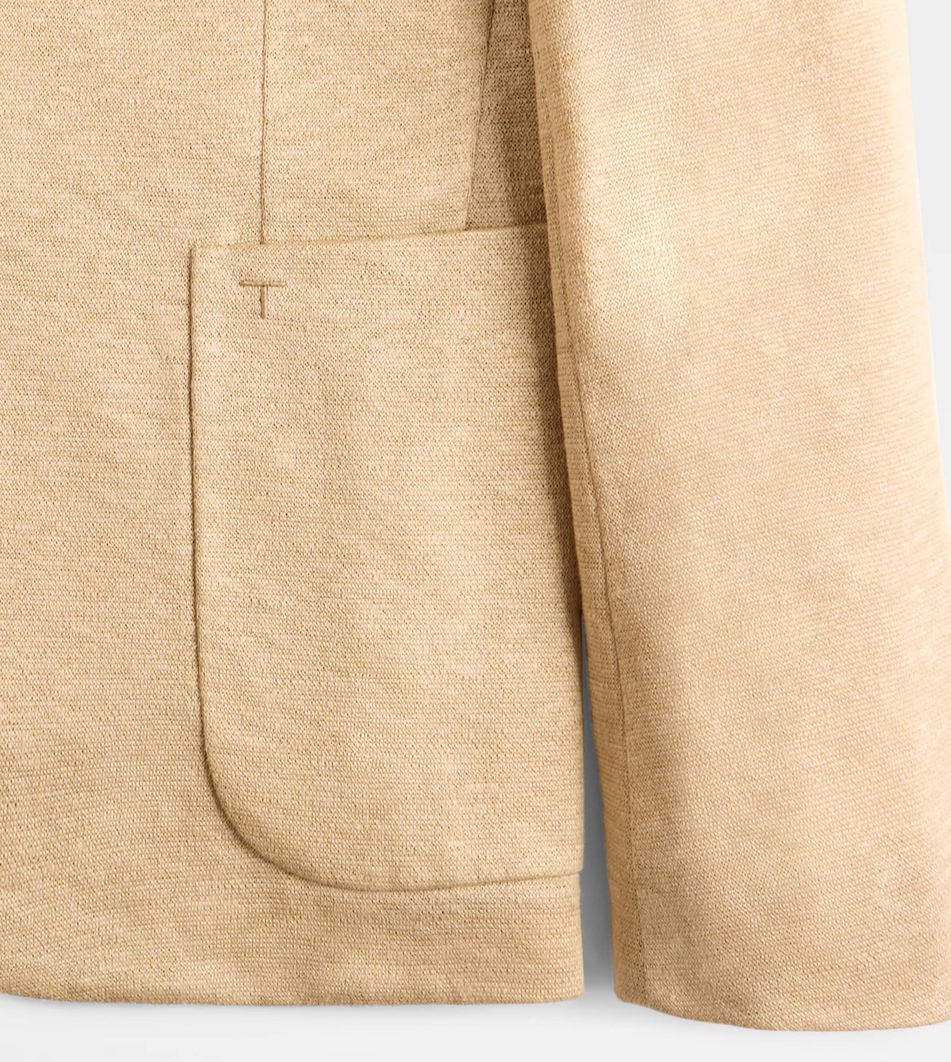 BLAZER IN LINEN - BEIGE - 2