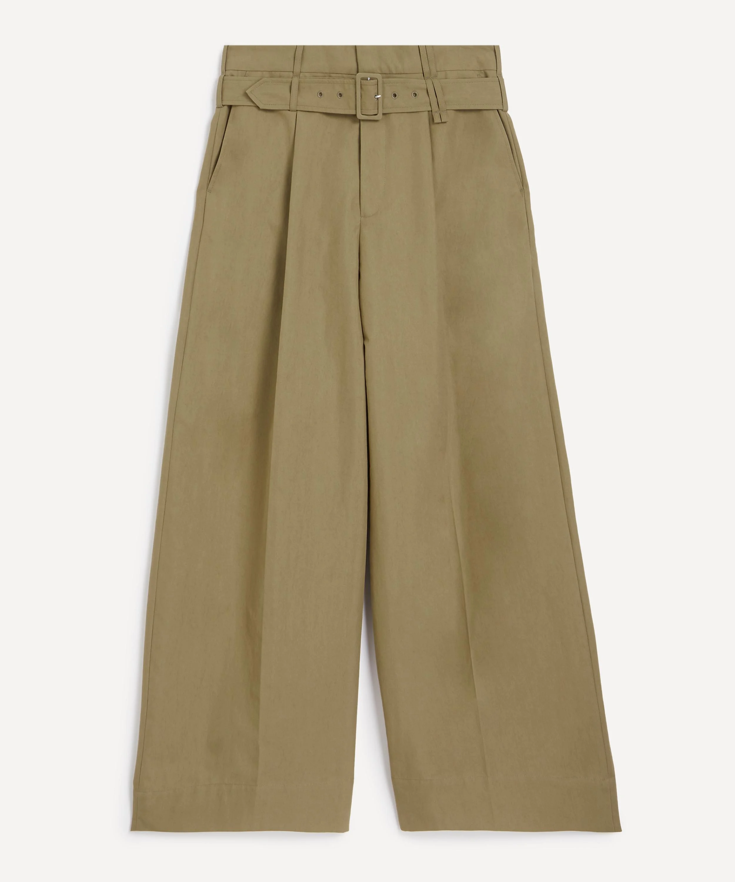 Wide-Leg Multi Belt Loop Trousers - 1