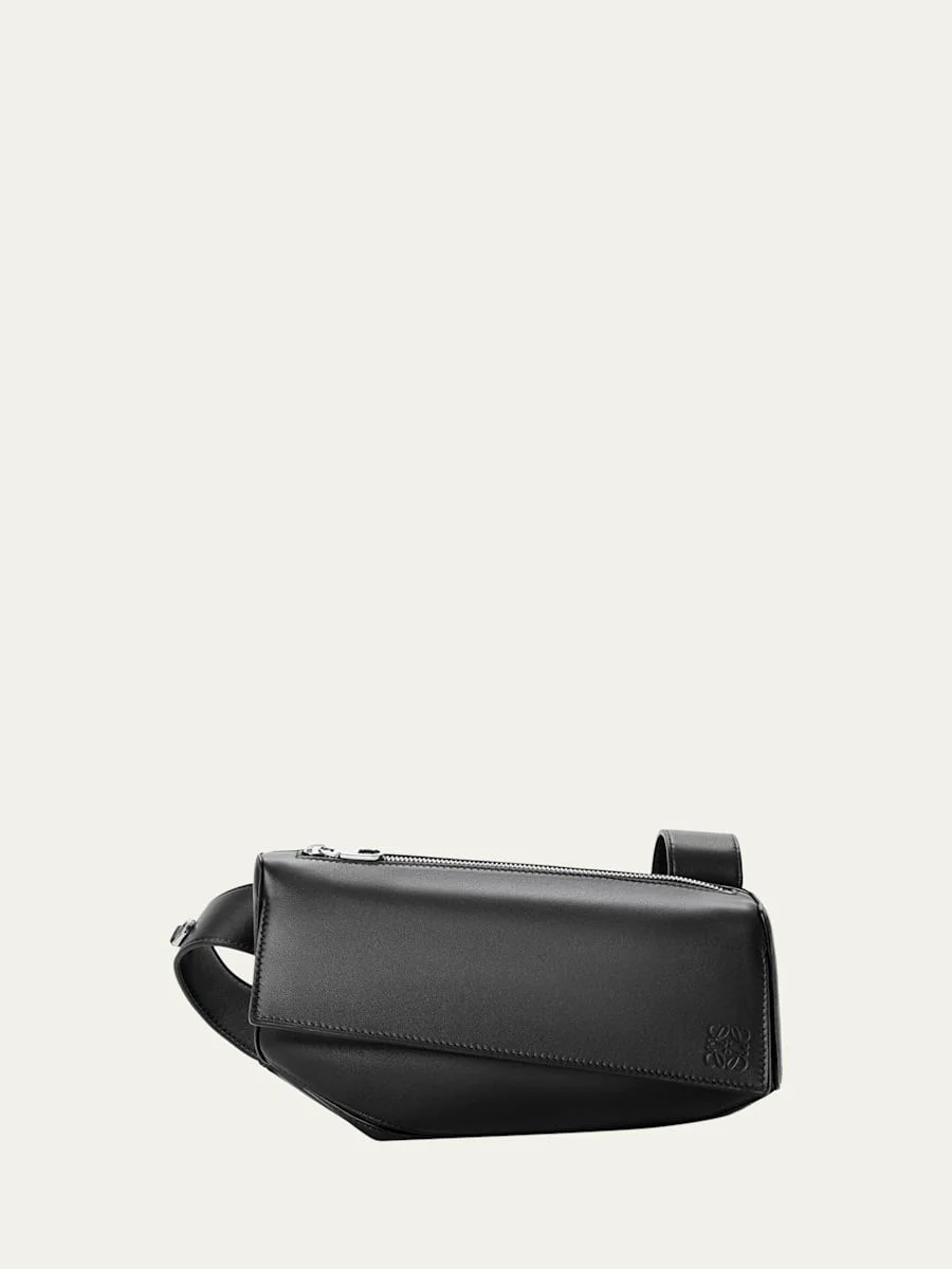 Men's Puzzle Featherlight Leather Crossbody Bag - 1
