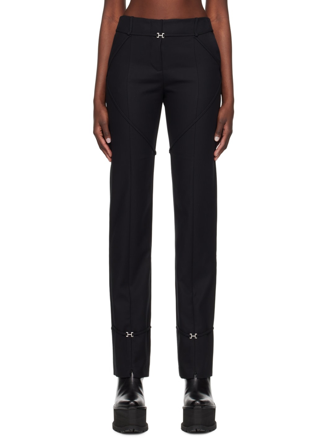 Black Amentum Trousers - 1