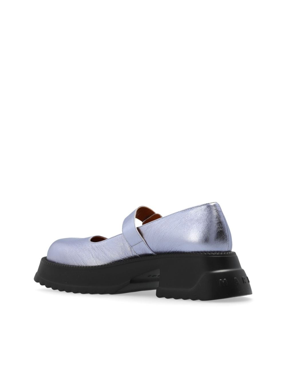 buckle-strap 65mm leather loafers - 5