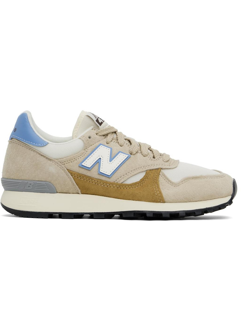 Beige & Blue 475 Sneakers 1