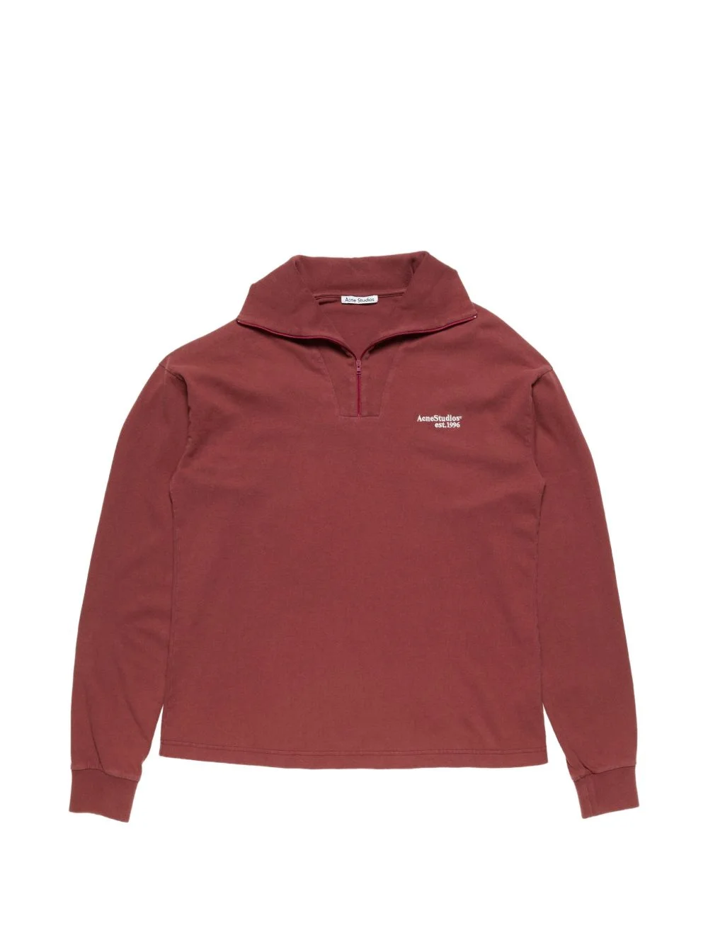 zip-up long-sleeved sweatshirt - 1