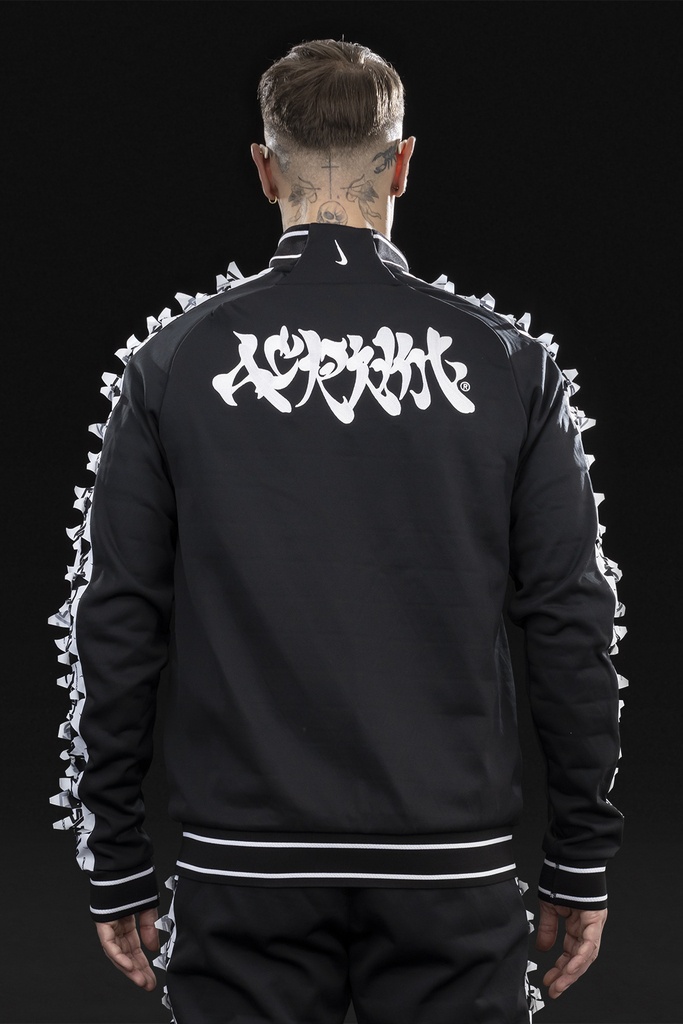 GGG-J1-010 Nike® Acronym® Track Jacket Knit BLACK/WHITE ] with GGG-P1-010 - 5