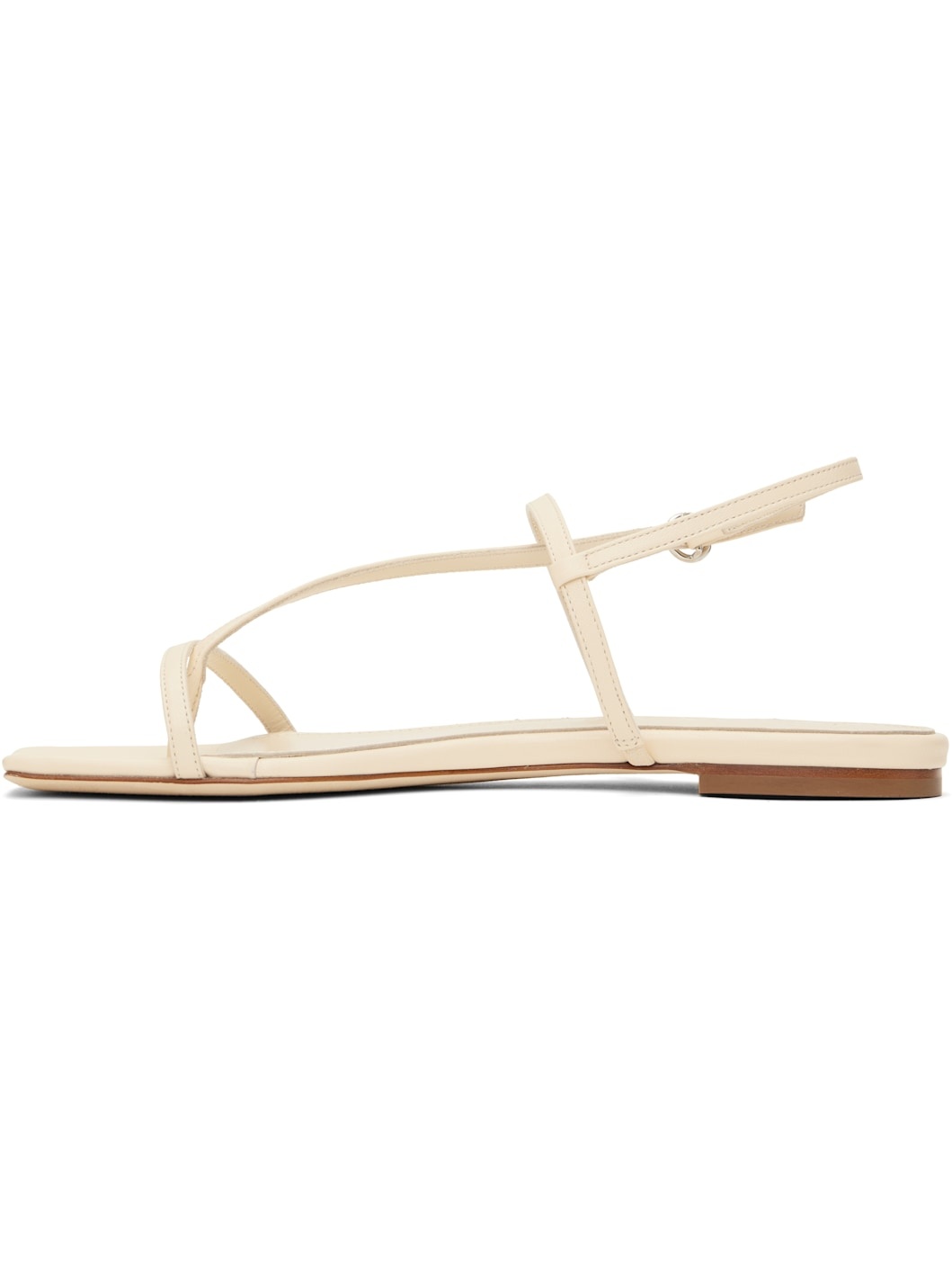Off-White Ella Leather Toe-Post Sandals - 3