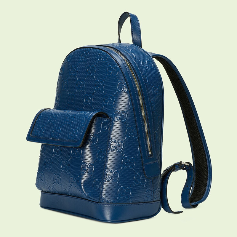 GUCCI GG embossed backpack outlook