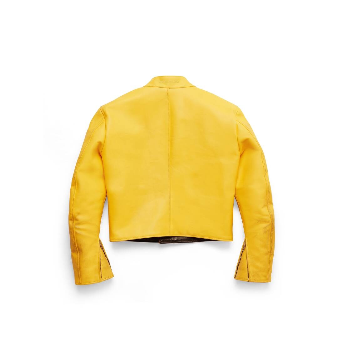 Women's Shrunk Racer Jacket in Yellow - 6