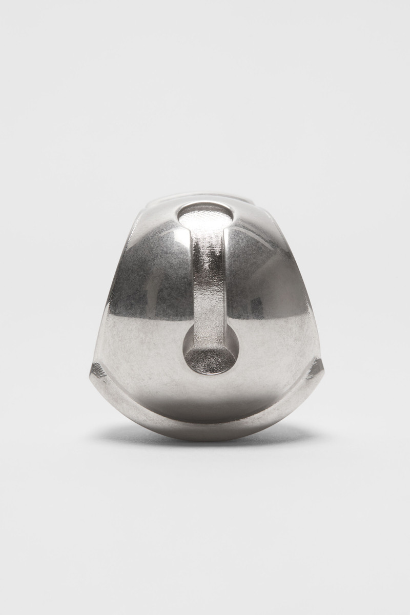 Bell metal ring - Semi matt silver 3