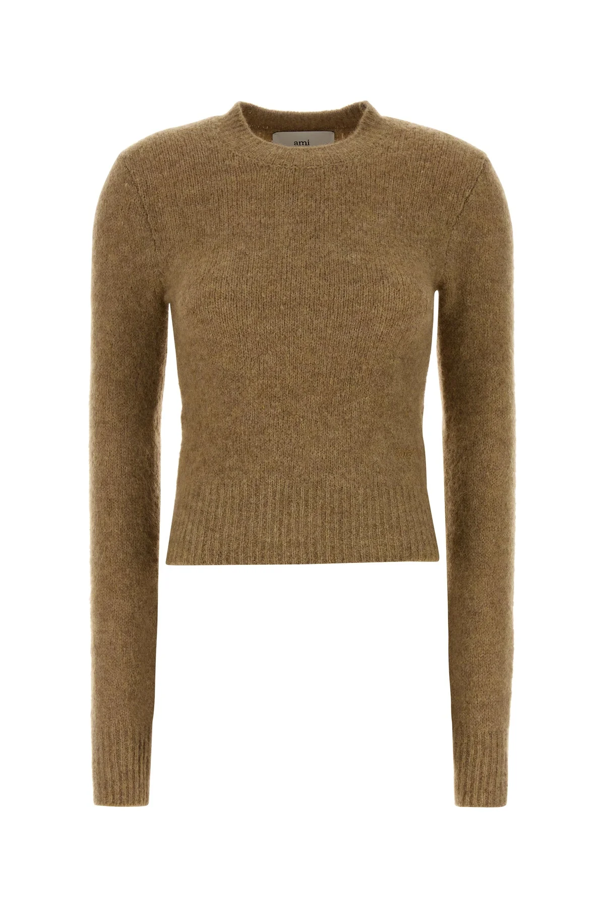 Camel stretch alpaca blend sweater - 1