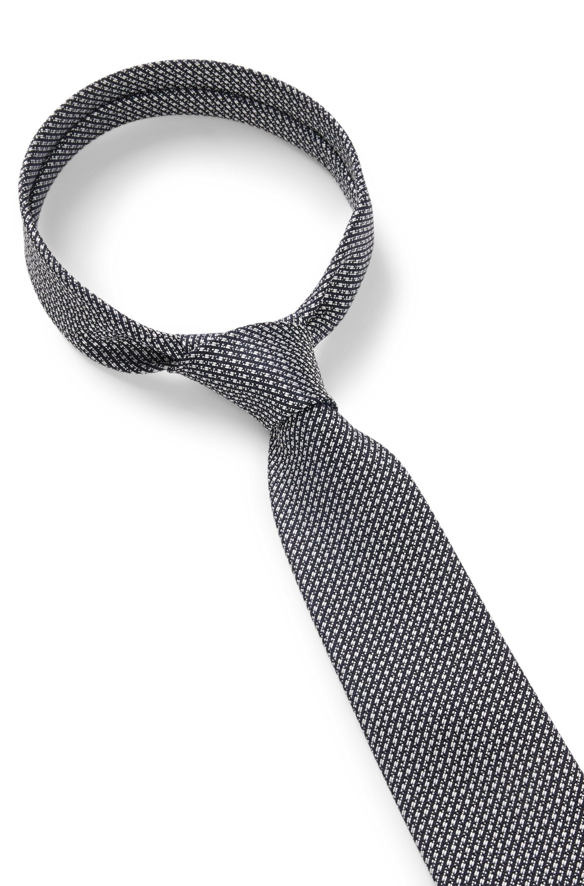 DIAGONAL-STRIPE TIE IN ITALIAN SILK JACQUARD - 6
