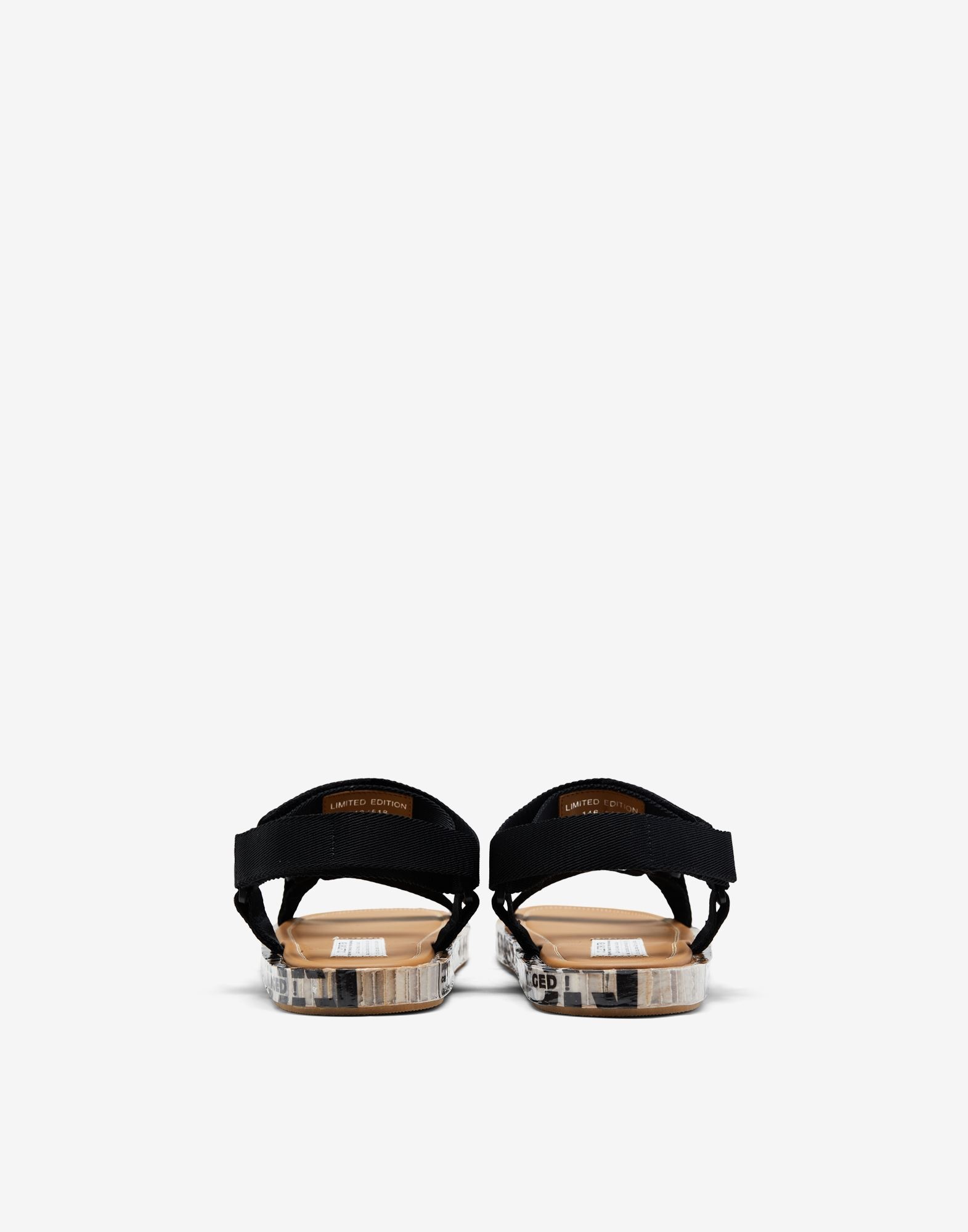 Strapped leather sandals - 3
