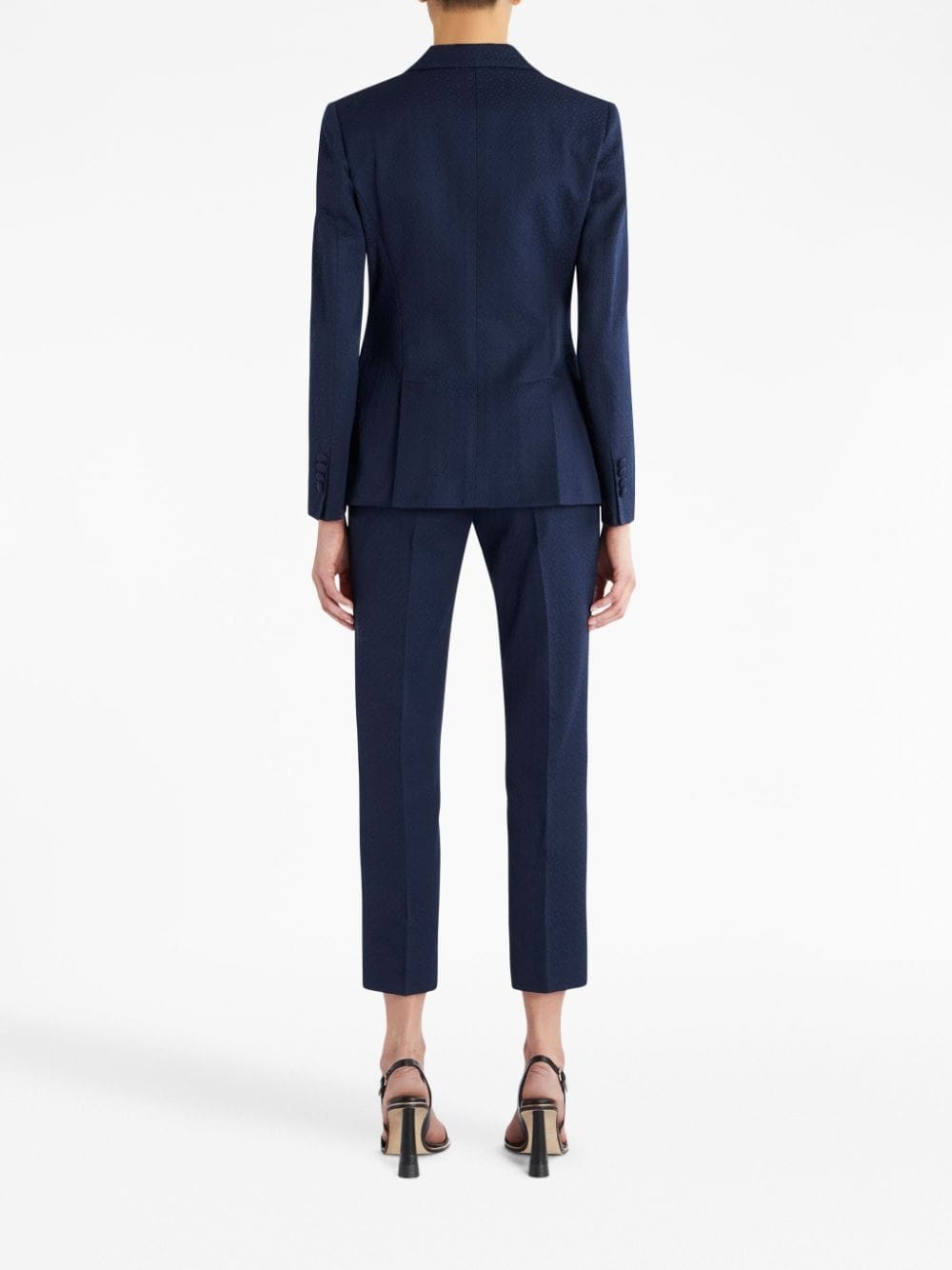 single-breasted notched blazer - 3