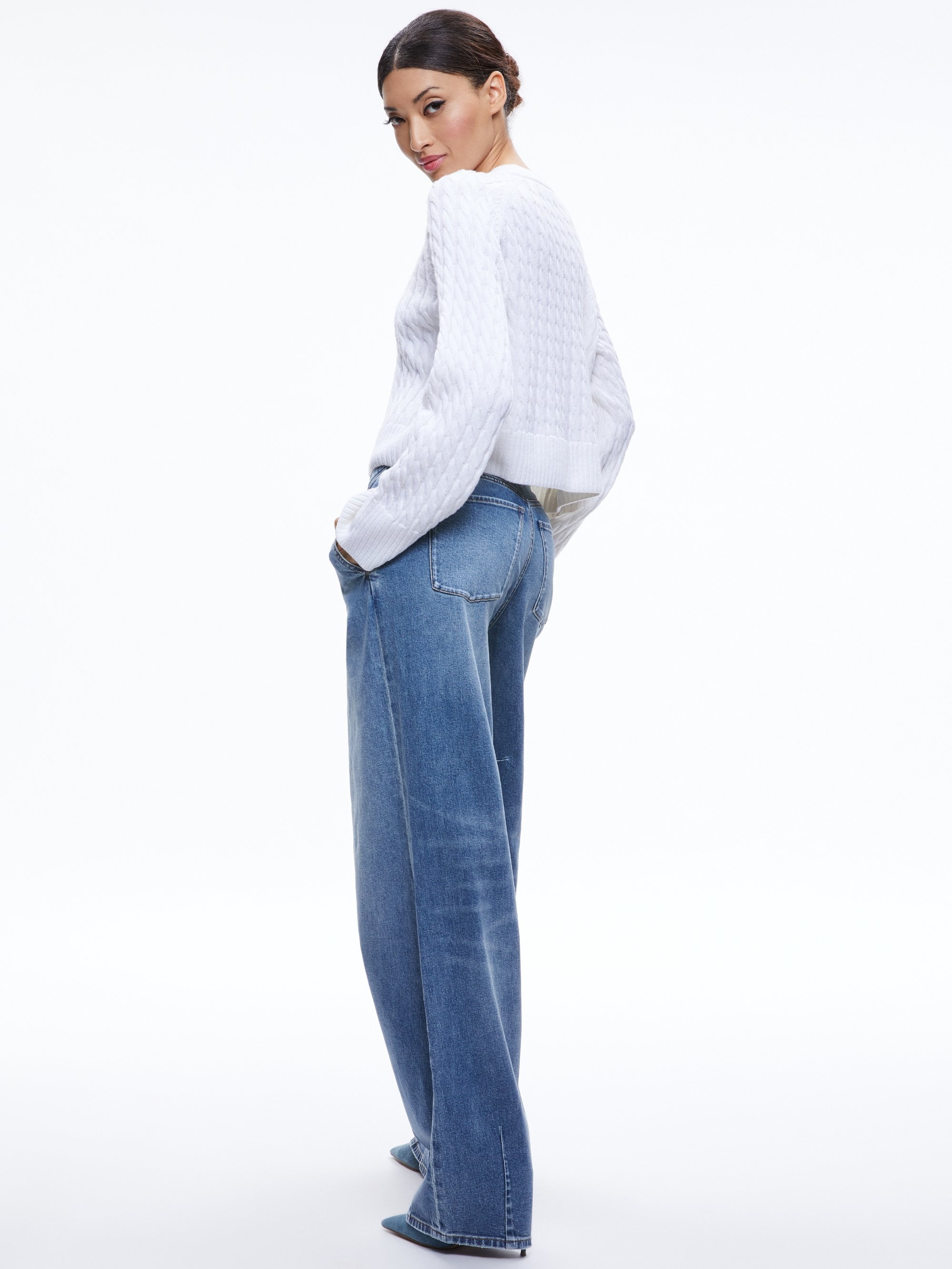 CIMARON CABLE KNIT SWEATER - 3
