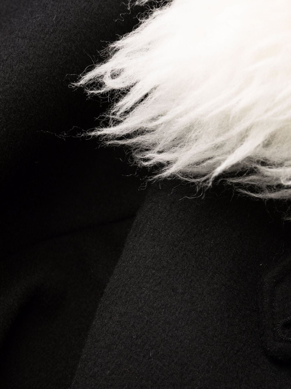 faux fur collar coat - 7