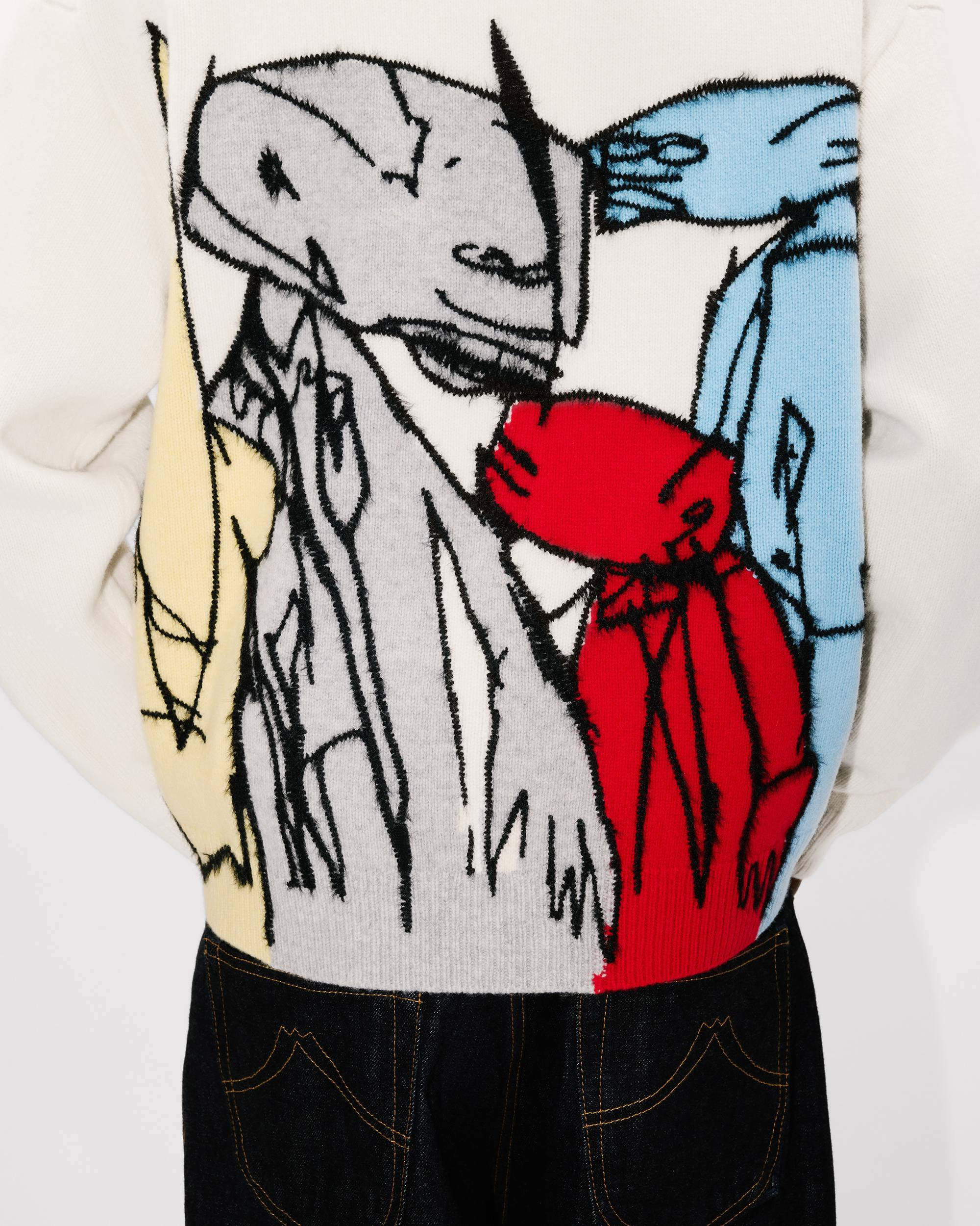 'Kenzo x Futura 2000' cardigan in wool - 8