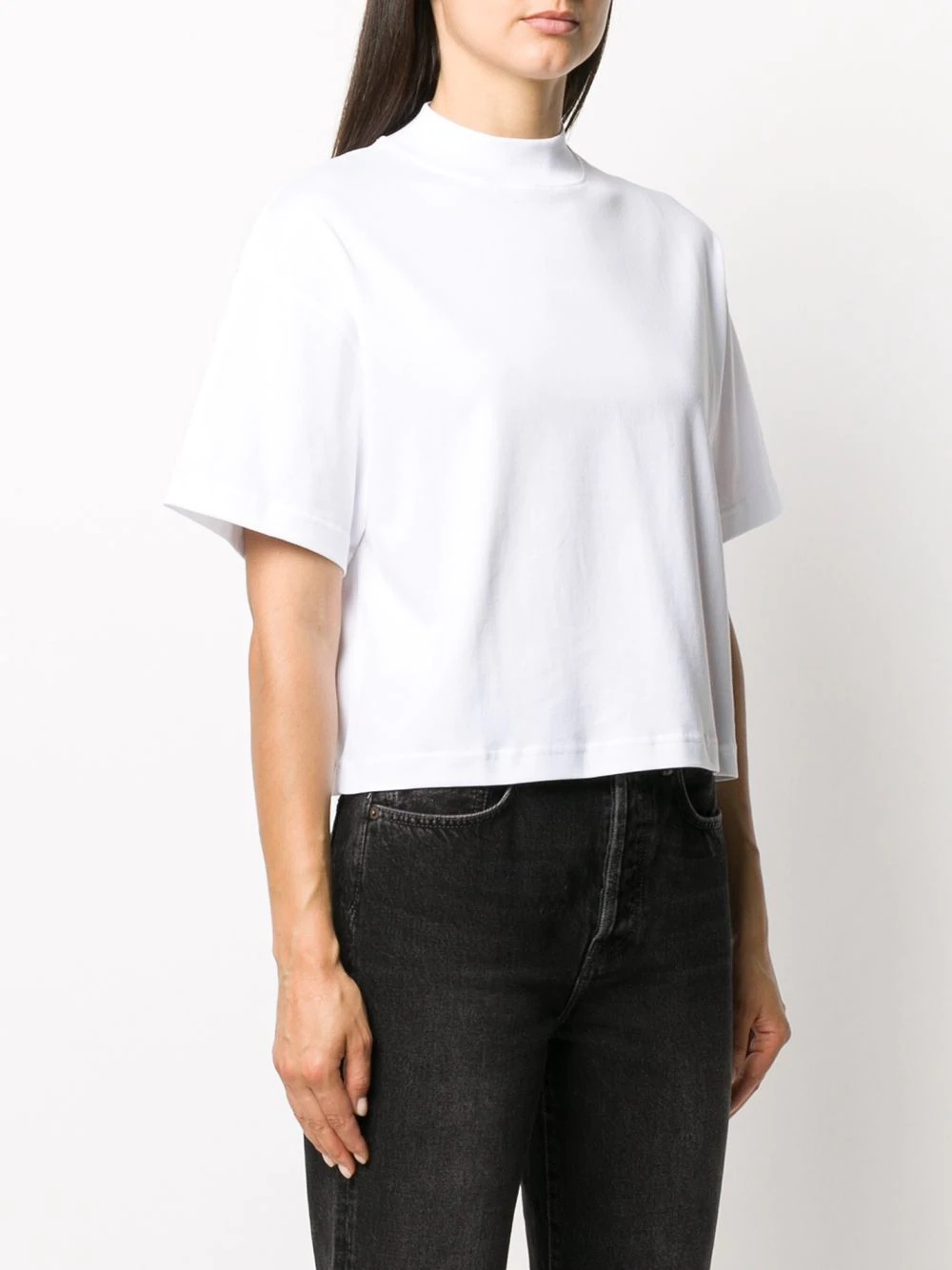 mock neck T-shirt - 3