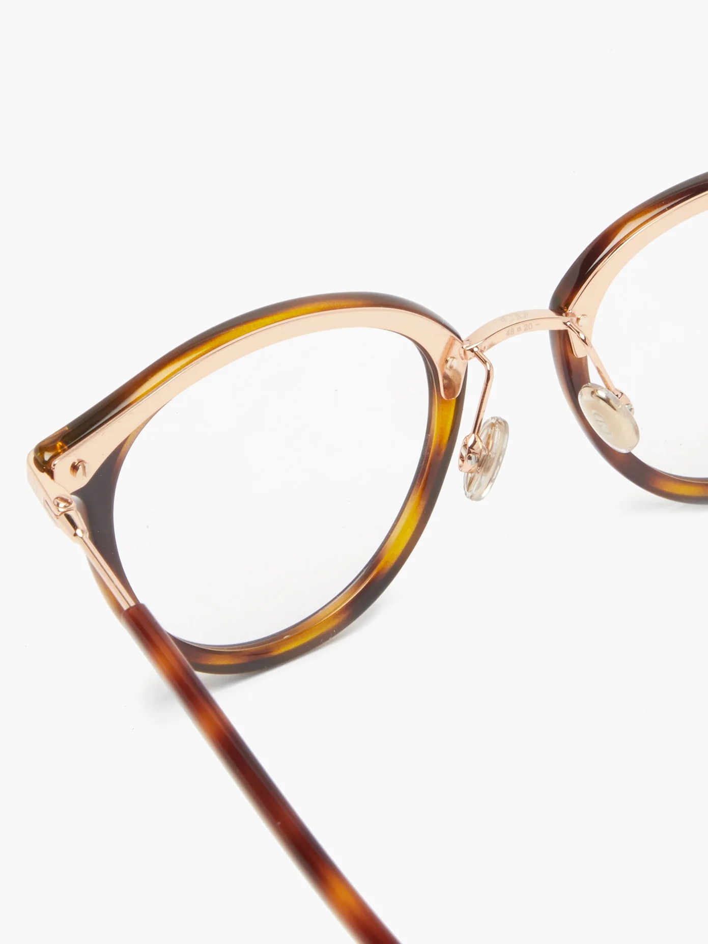 Diorline3F round tortoiseshell-acetate glasses - 4