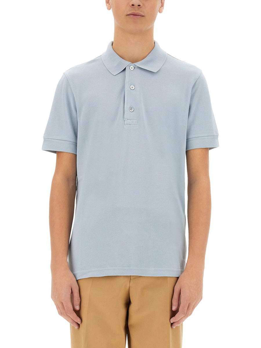 Tom Ford Men Piquet Polo - 1