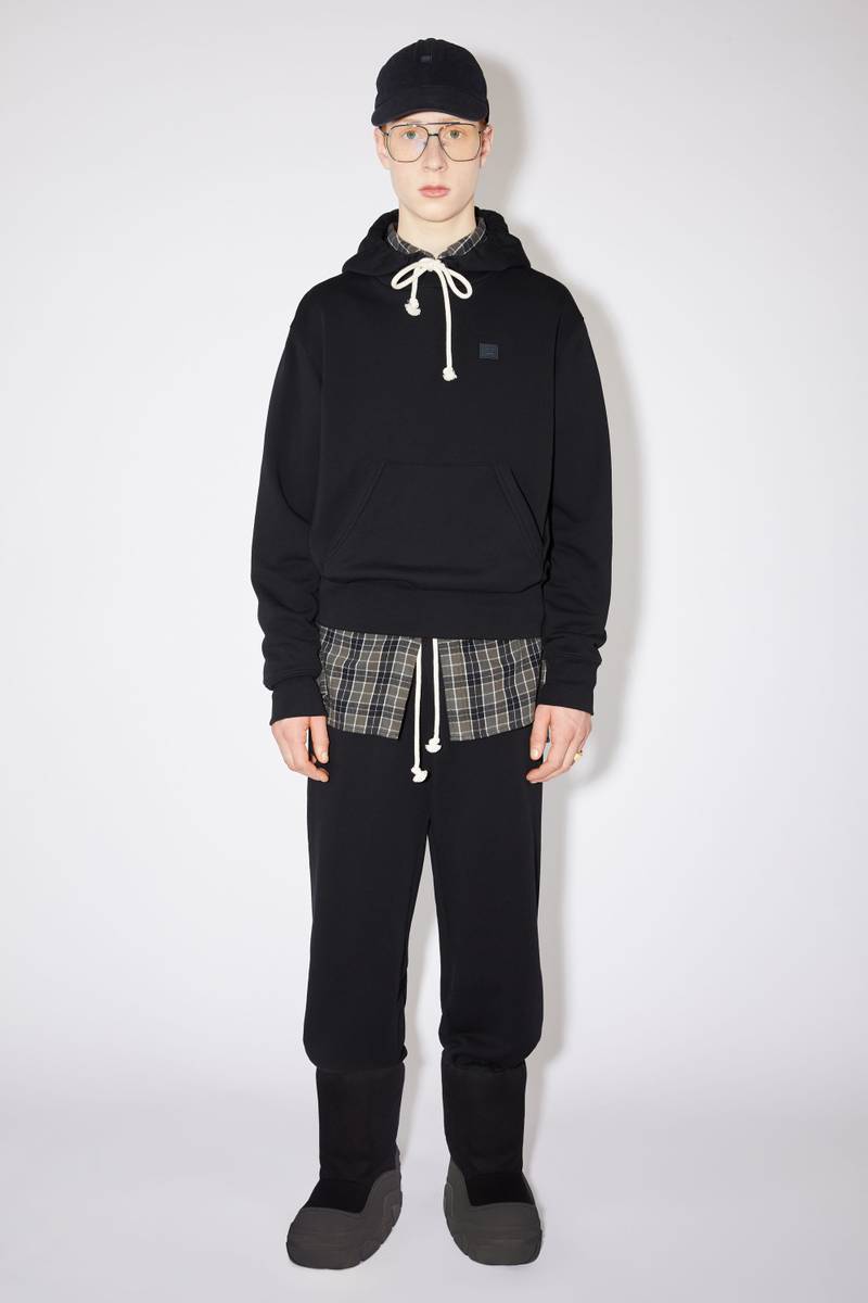 Acne Studios Hooded sweatshirt - Regular fit - Black outlook