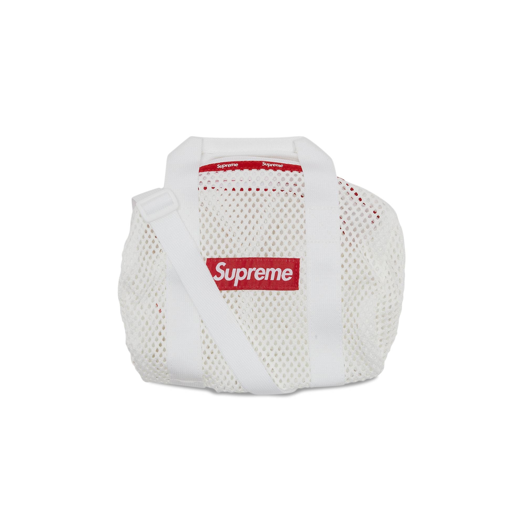 Supreme Mesh Mini Duffle Bag 'White' - 1