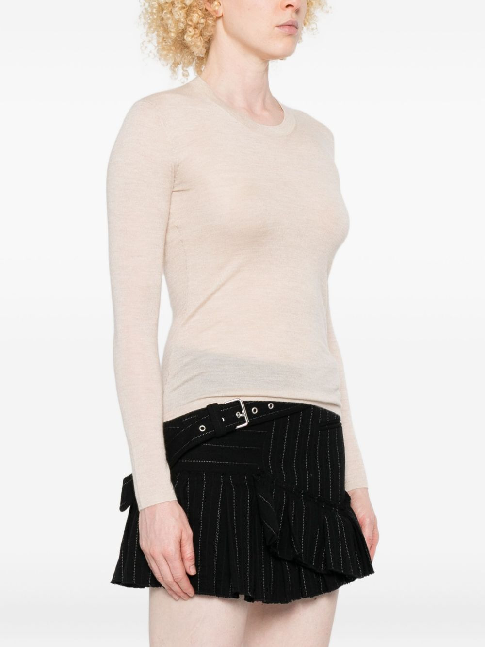 long-sleeve round-neck sweater - 3