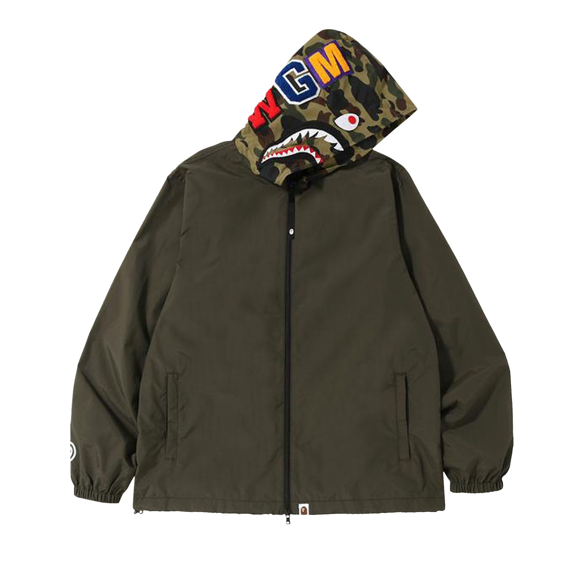 BAPE 1st Camo Hoodie Jacket 'Black' - 1