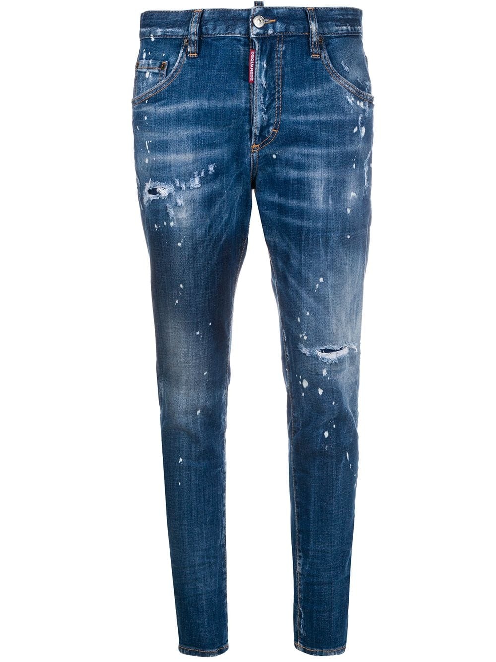 distressed skinny jeans - 1