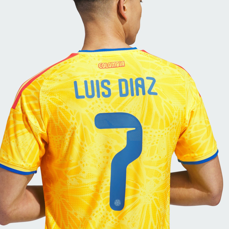 Colombia 26 Home Diaz Jersey 6