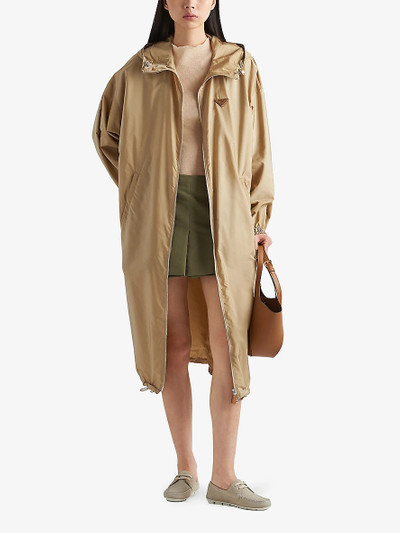 Prada Light oversized-fit re-nylon raincoat outlook