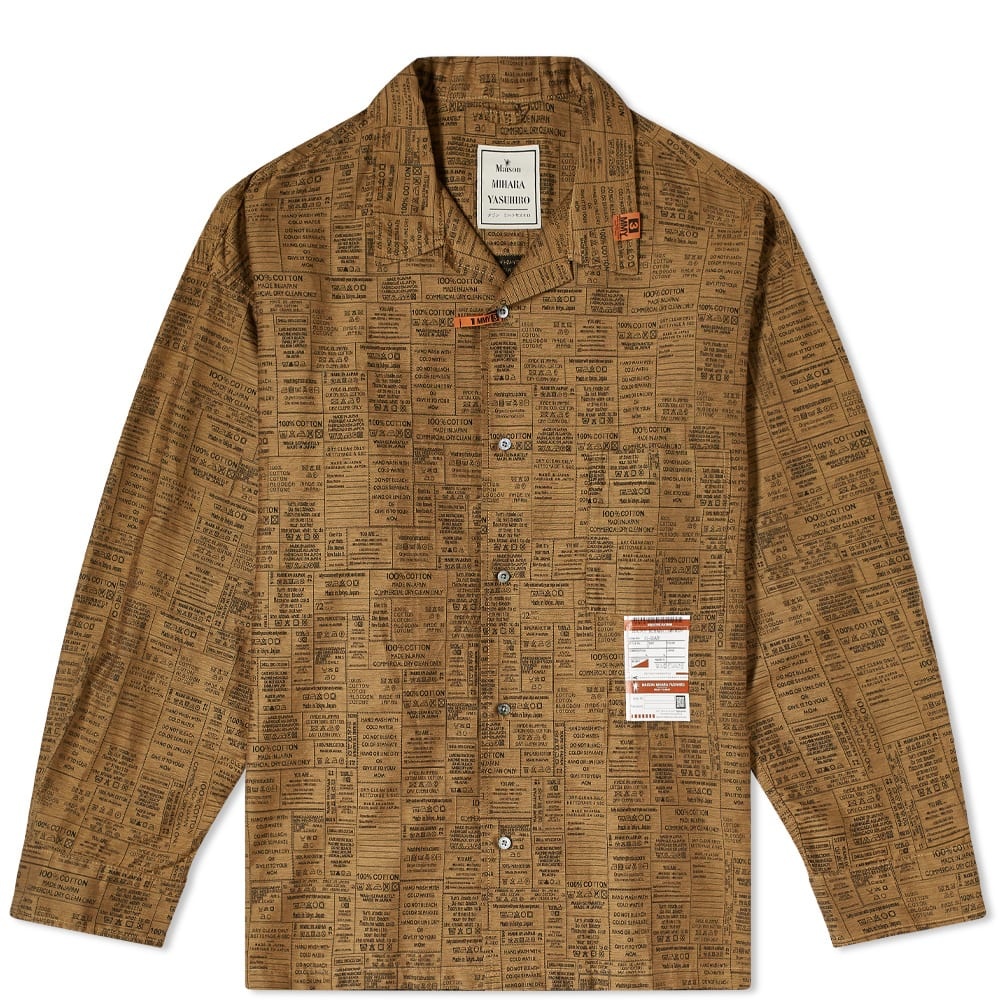 Maison MIHARA YASUHIRO Care Label Jacquard Shirt - 1