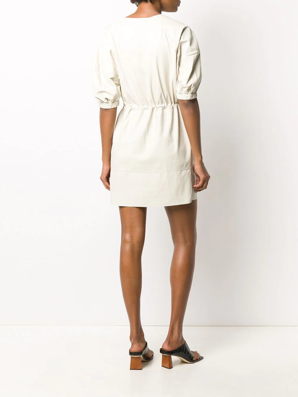 puff sleeve mini dress - 8